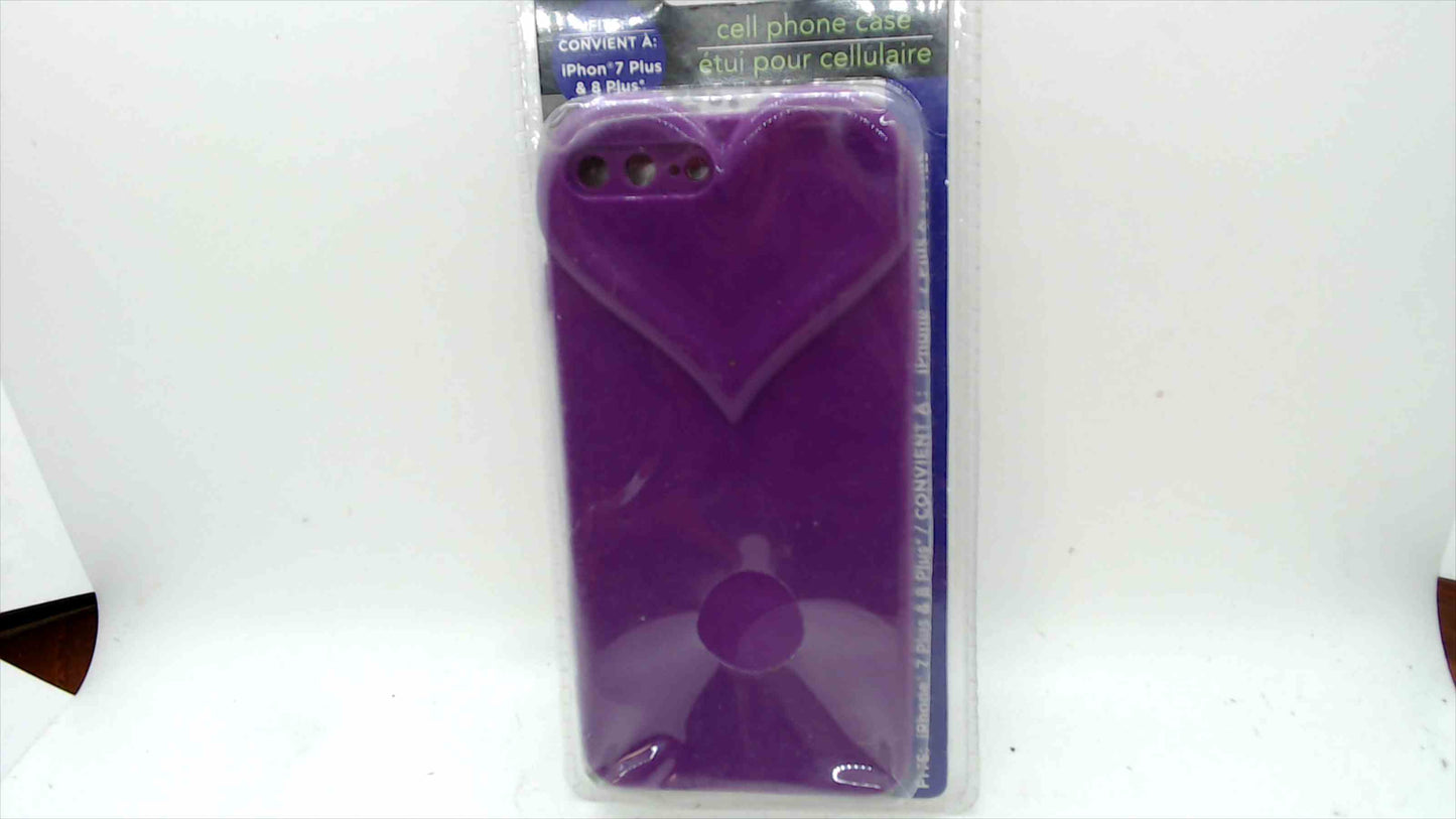 Purple Heart Silicone Case for iPhone 7 Plus / 8 Plus – New Sealed