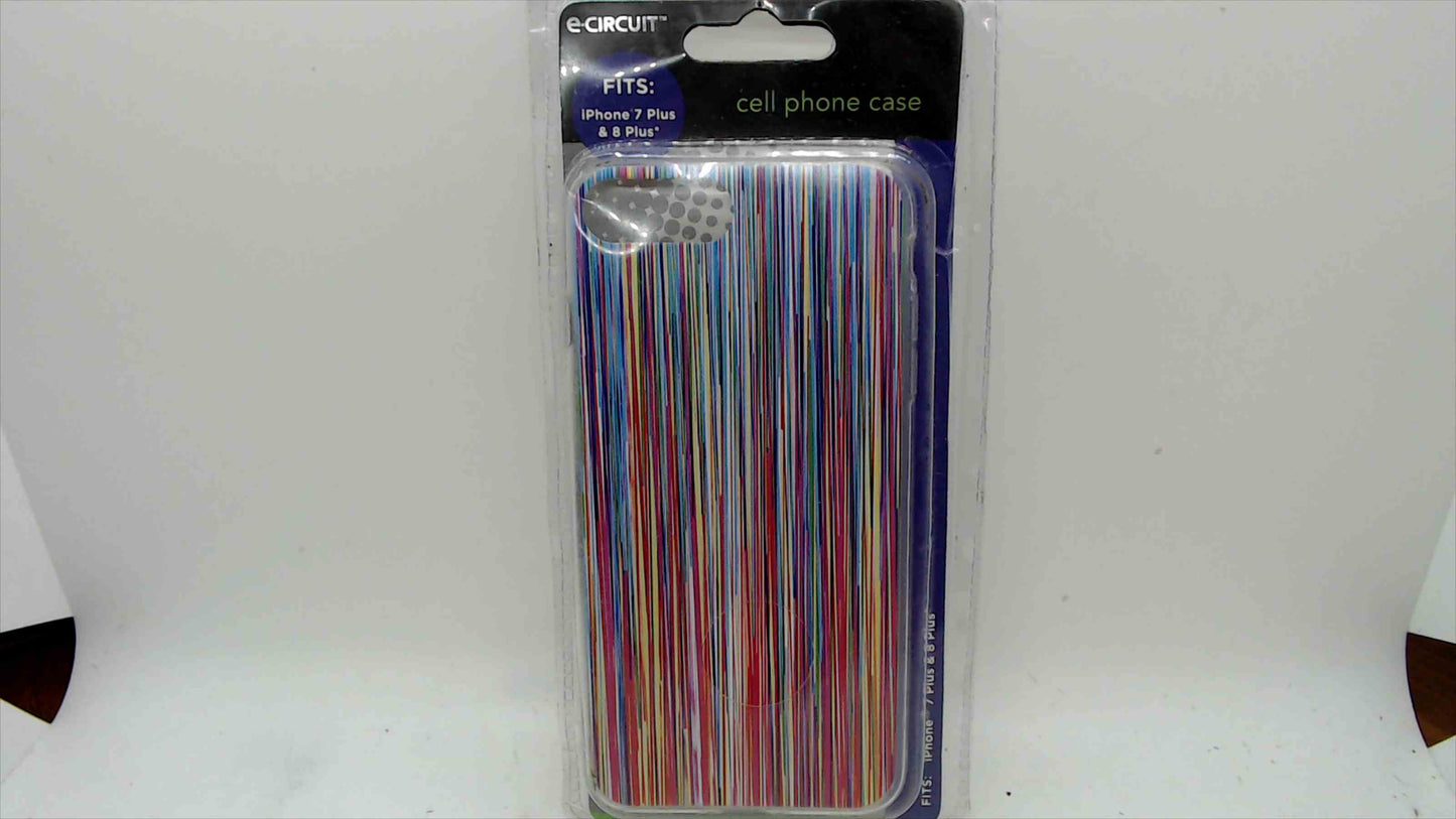 eCIRCUIT Rainbow Stripe Case for iPhone 7 Plus / 8 Plus – New Sealed