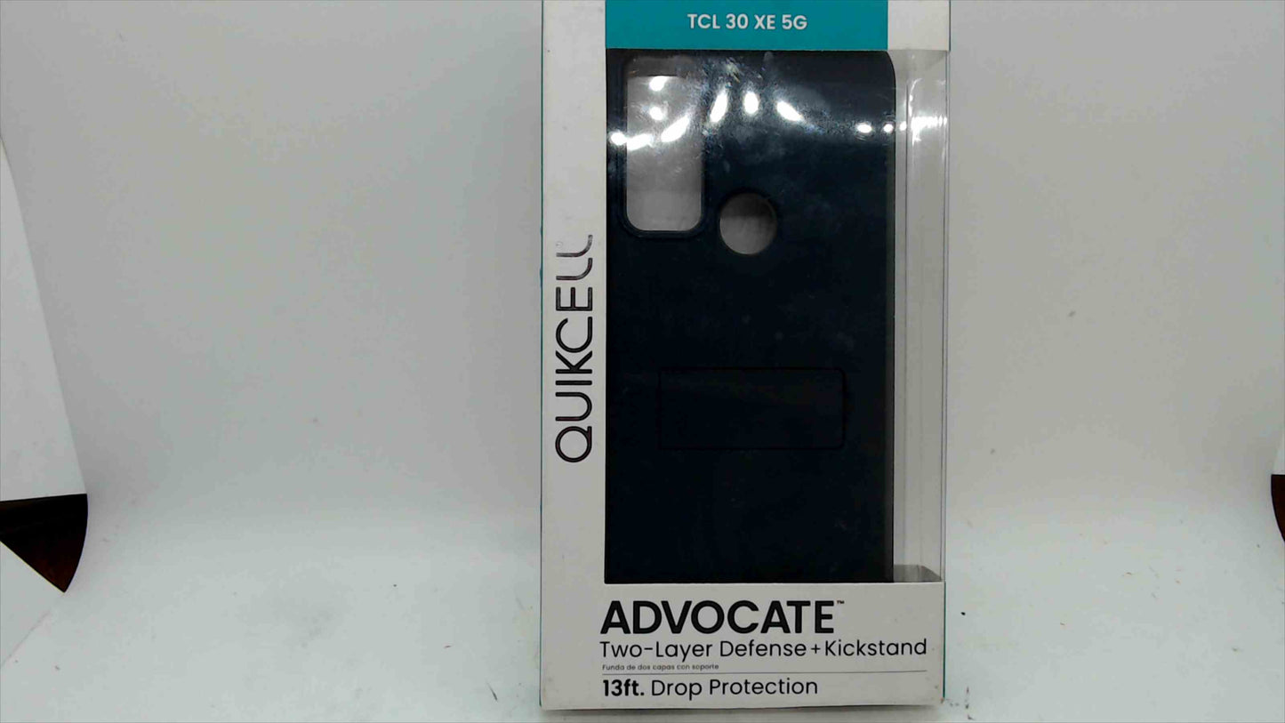 Quikcell ADVOCATE Case for TCL 30 XE 5G – Two-Layer Defense + Kickstand (Slate Blue)