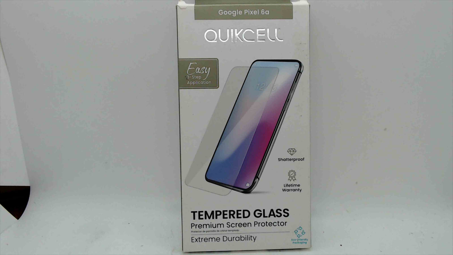 Quikcell Tempered Glass Screen Protector for Google Pixel 6a – New/Sealed