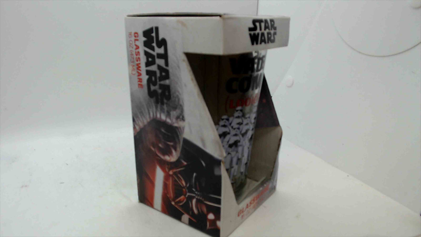 Star Wars “Vader’s Coming (Look Busy)” 16oz Glass by Silver Buffalo – New in Box
