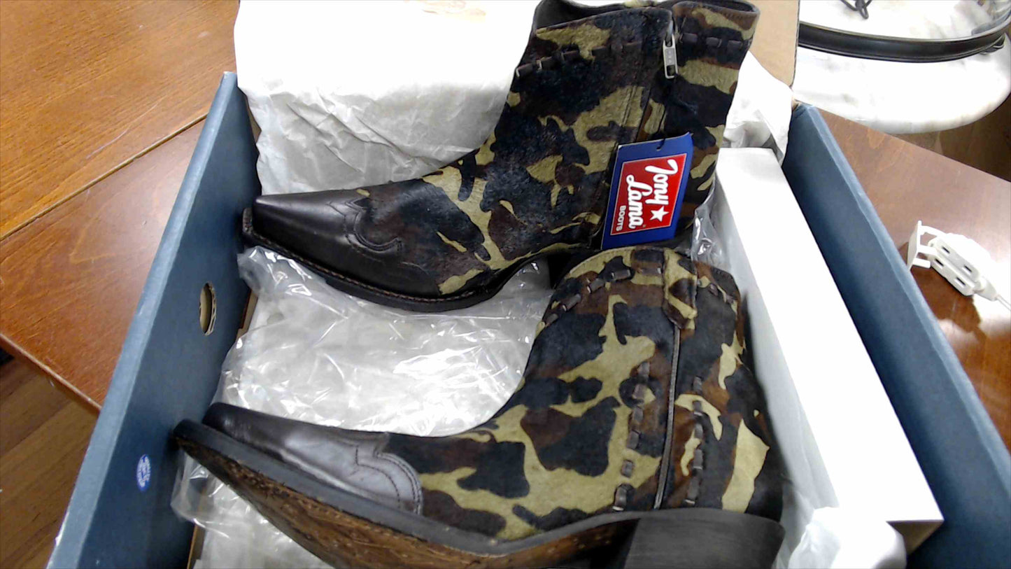 Tony Lama VF6045 Women’s 6" Camo Hair-On Short Western Boots – Size 10B – New in Box
