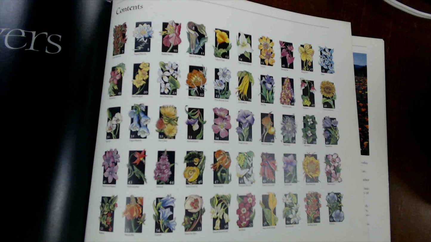 Wildflowers — A Collection of U.S. Commemorative Stamps (1992, USPS Hardcover)