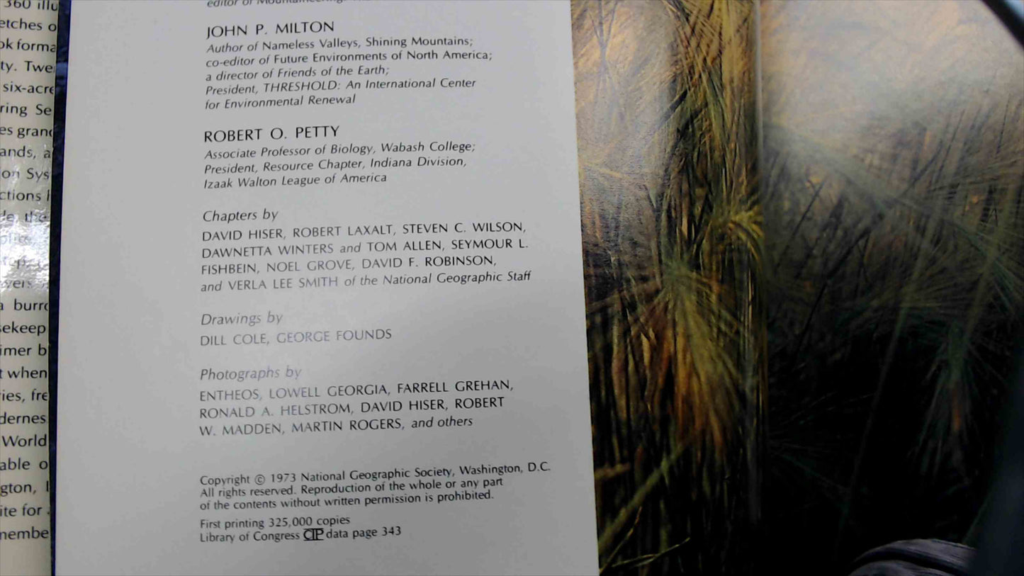 Wilderness U.S.A. — National Geographic Society (1973) Hardcover w/ Dust Jacket