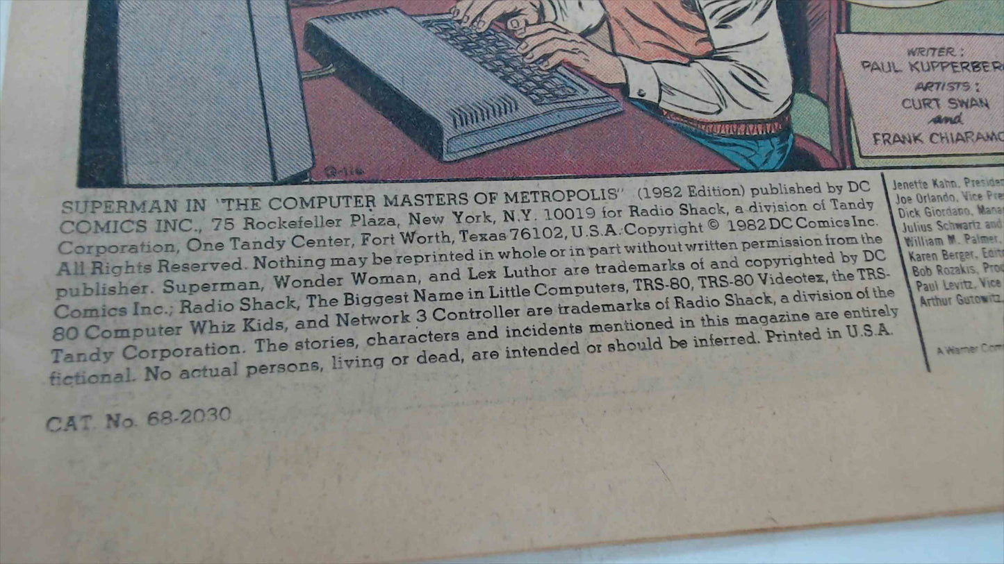 Superman & Wonder Woman: The Computer Masters of Metropolis! (1982 Radio Shack/DC promo)