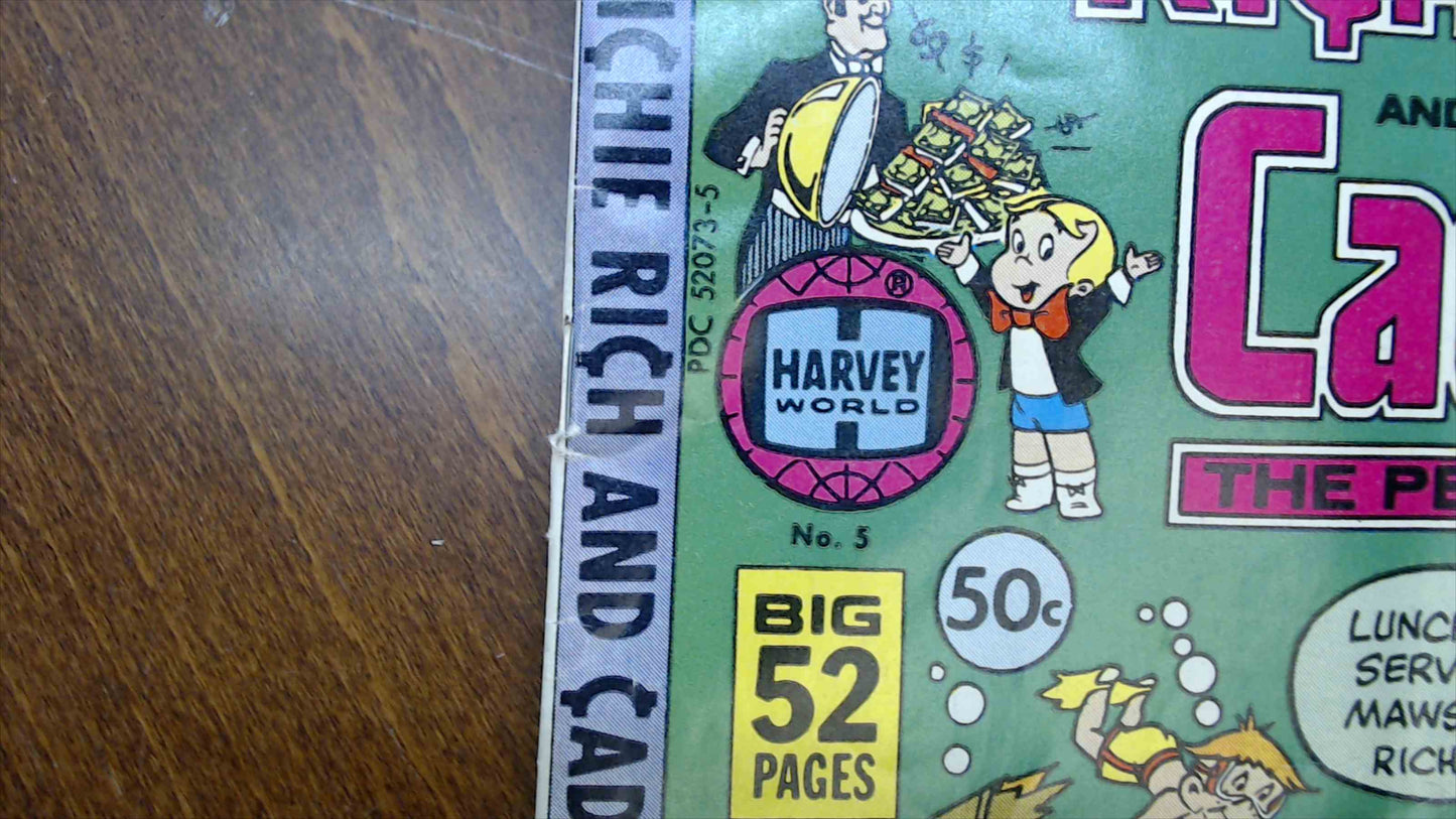 Richie Rich and Cadbury: The Perfect Butler — No. 5 (Harvey, Jan. 1979) — 52 pages