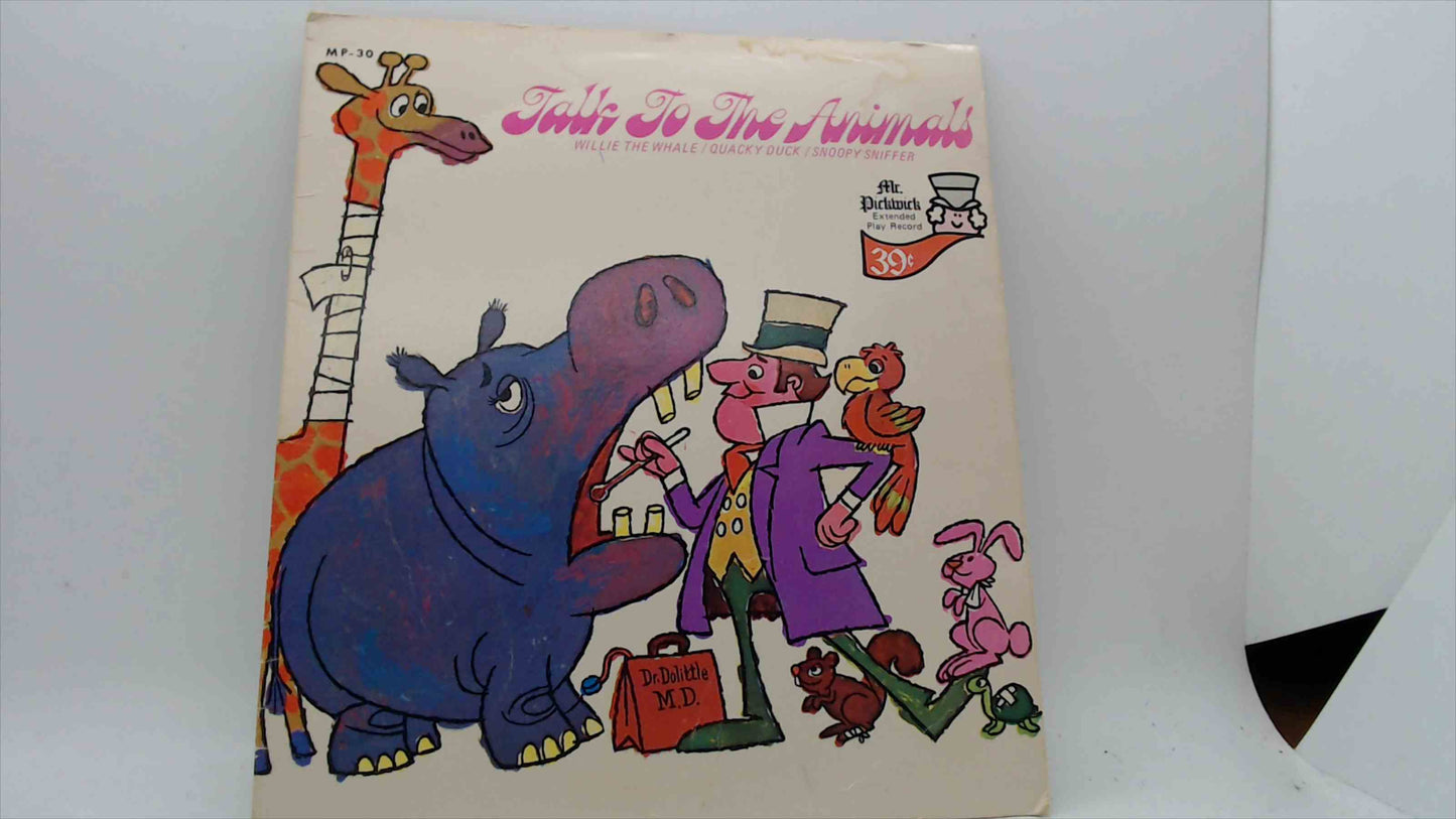 Mr. Pickwick “Talk to the Animals” 45 RPM EP (MP-30) — Original Sleeve