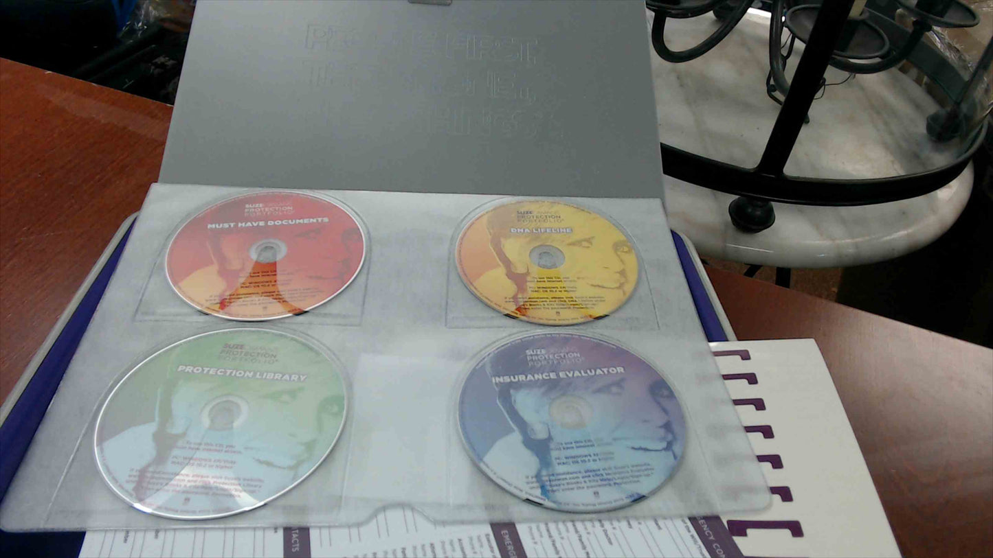 Suze Orman’s Protection Portfolio – Hard-Shell Case Organizer w/ 4 CD-ROMs & Forms