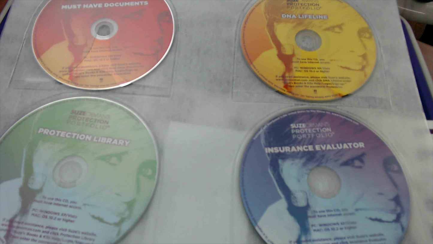 Suze Orman’s Protection Portfolio – Hard-Shell Case Organizer w/ 4 CD-ROMs & Forms