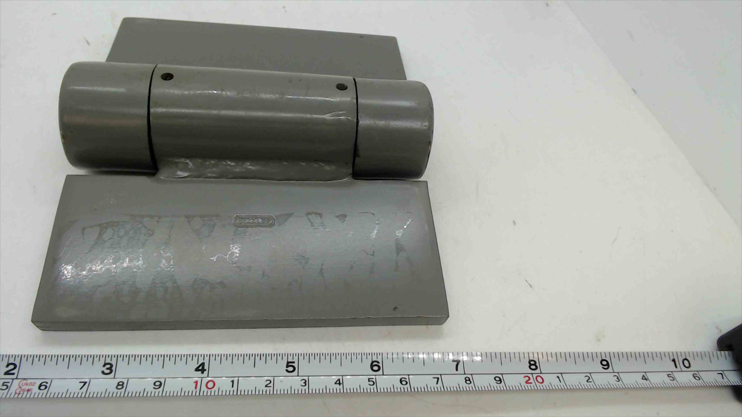 Heavy-Duty Self-Closing Spring Hinge (Commercial Door/Gate) – Gray, ~7" x 6", ~5