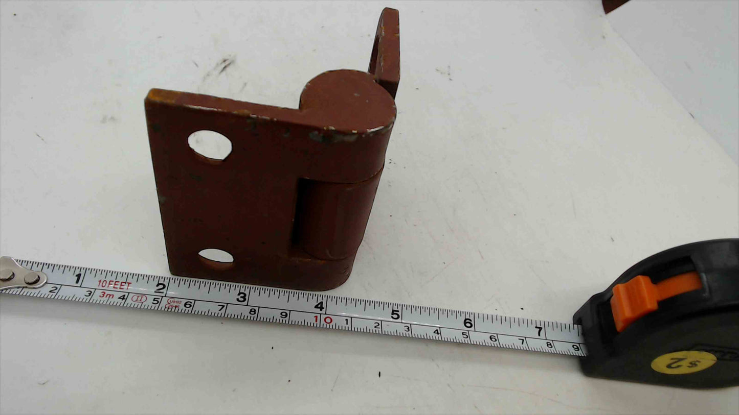 Heavy-Duty Steel Gate/Door Hinge, 4-Hole Plates – ~5.25" W x 4.5" H, Red-Primer Finish