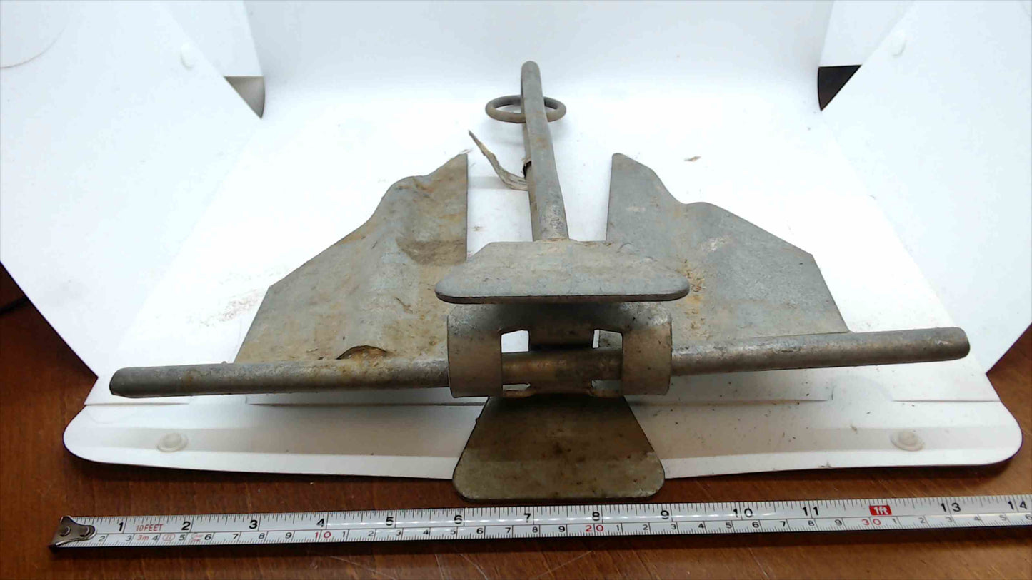 Danforth-Style Galvanized Fluke Anchor ~4 lb — Small Boat/Kayak/Canoe