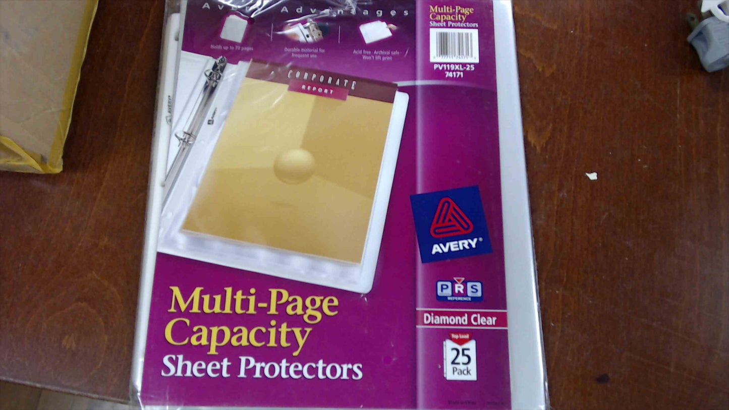 New Office Supply Lot – Avery Labels & Protectors, Office Depot Magazine Files, Oxford Folders (Mixed Bundle)