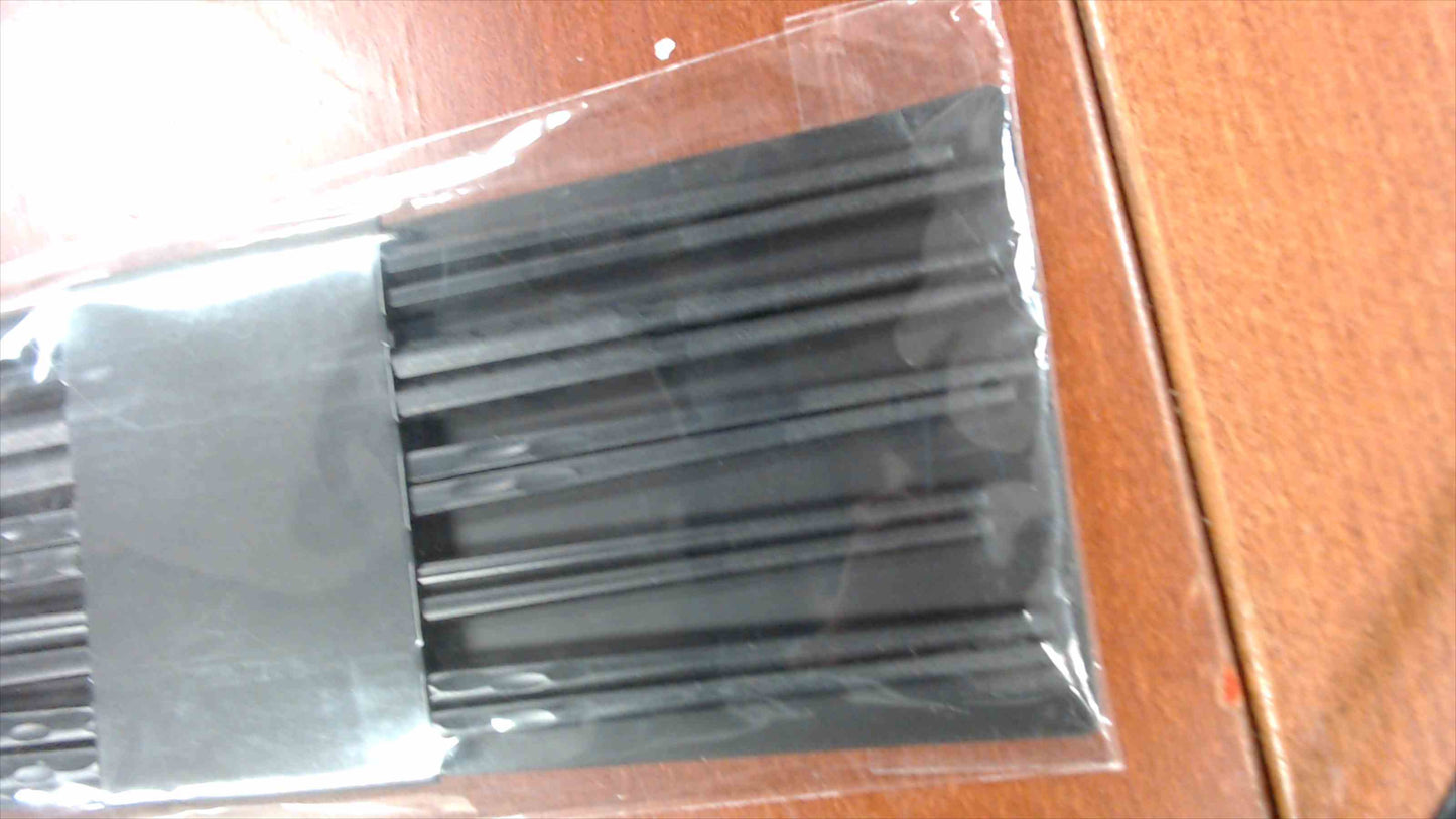 New Black Reusable Chopsticks – 10 Pairs (Assorted Designs), Sealed