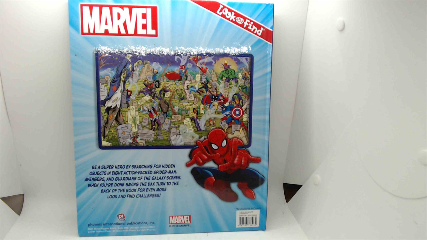 Marvel Look & Find — Avengers, Spider-Man & Guardians of the Galaxy (2016, pi kids) Hardcover