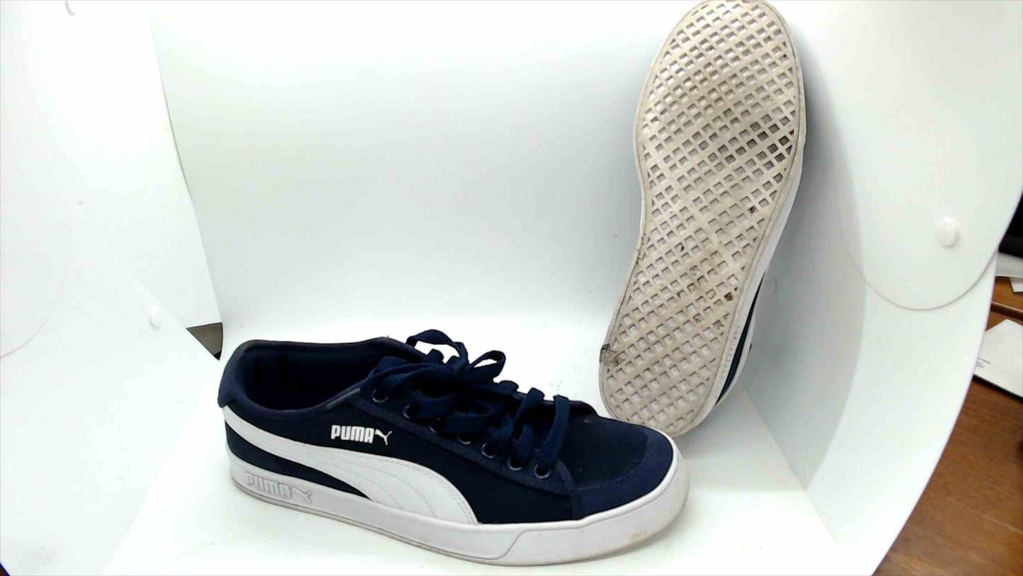 Puma Smash Vulc Canvas Sneakers – Navy/White – Men’s 9.5