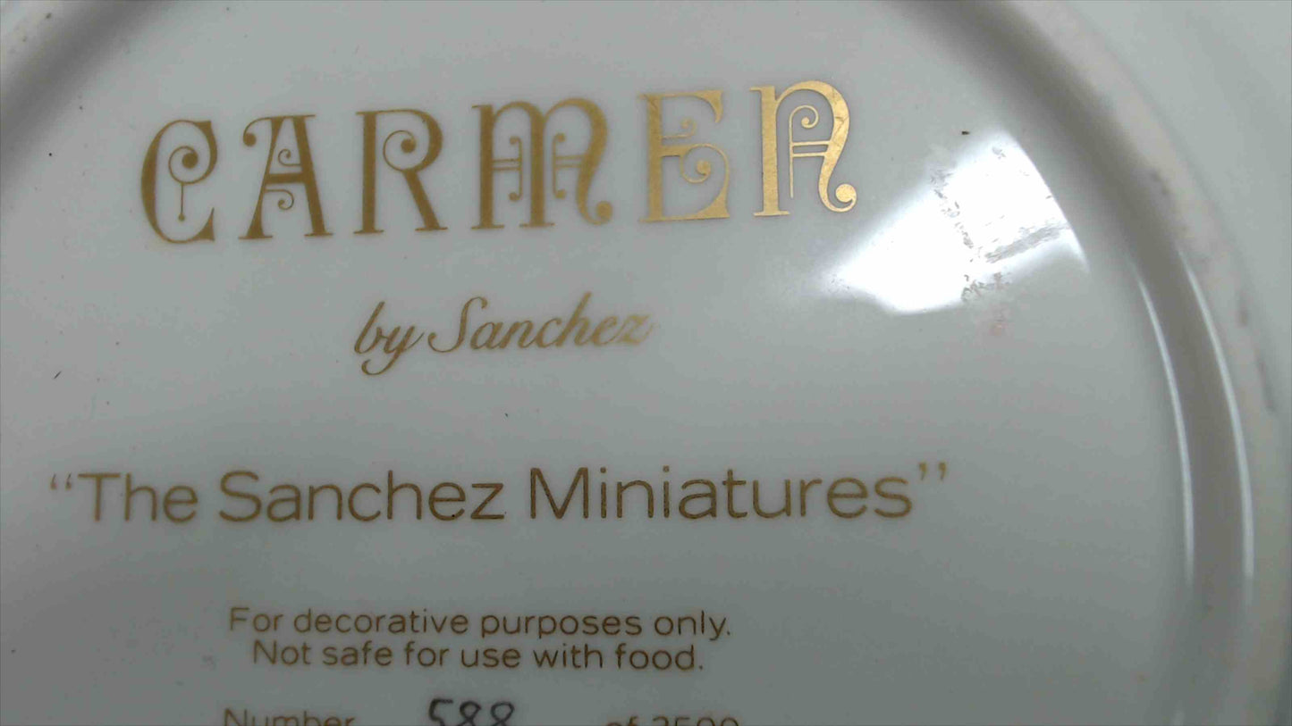 Pickard “Carmen” by Sanchez – The Sanchez Miniatures Limited Edition Plate, 6”