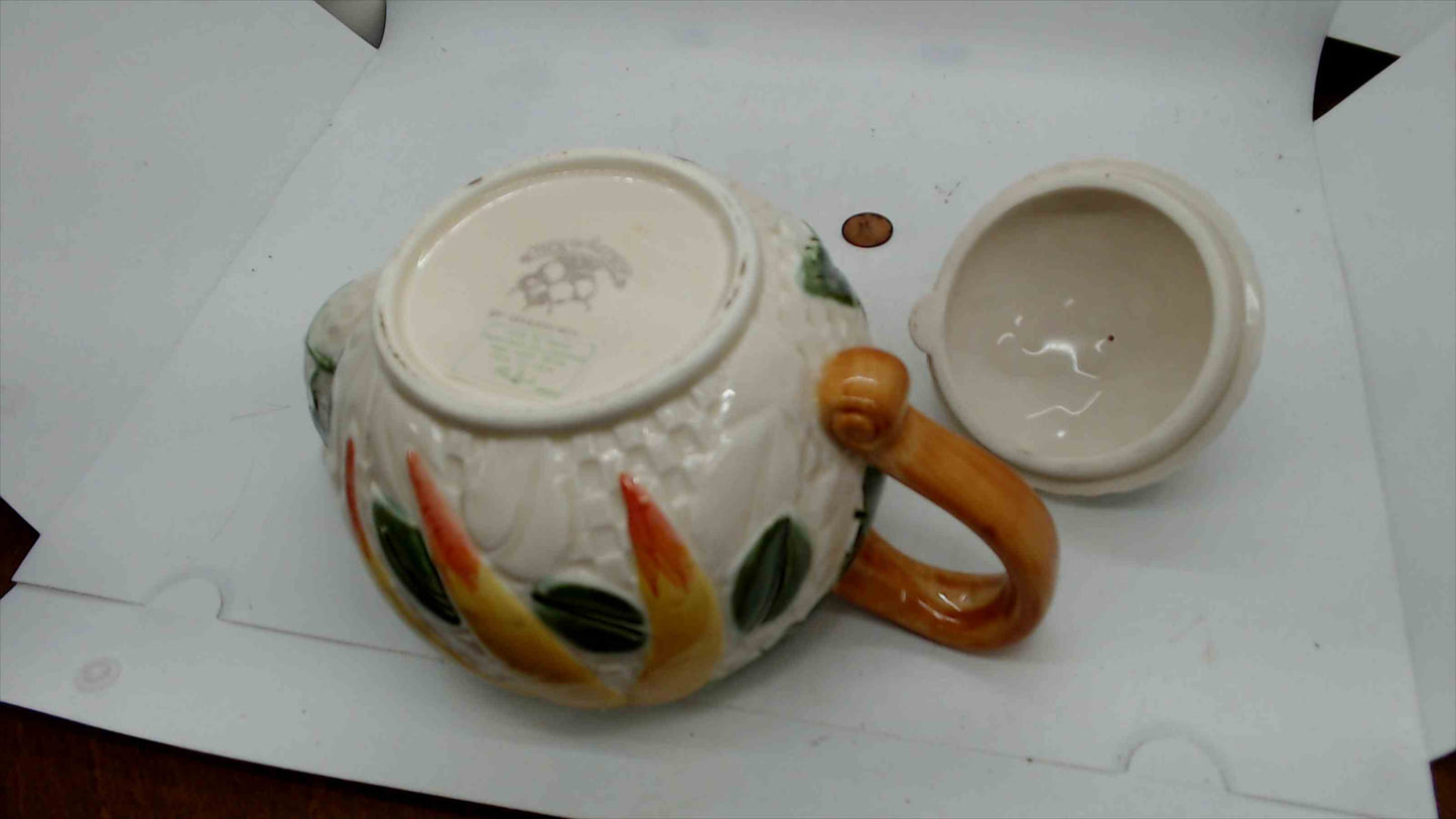 Shafford “Pick of the Crop” Hand-Painted Fruit Teapot w/ Lid – Japan – 6.5”