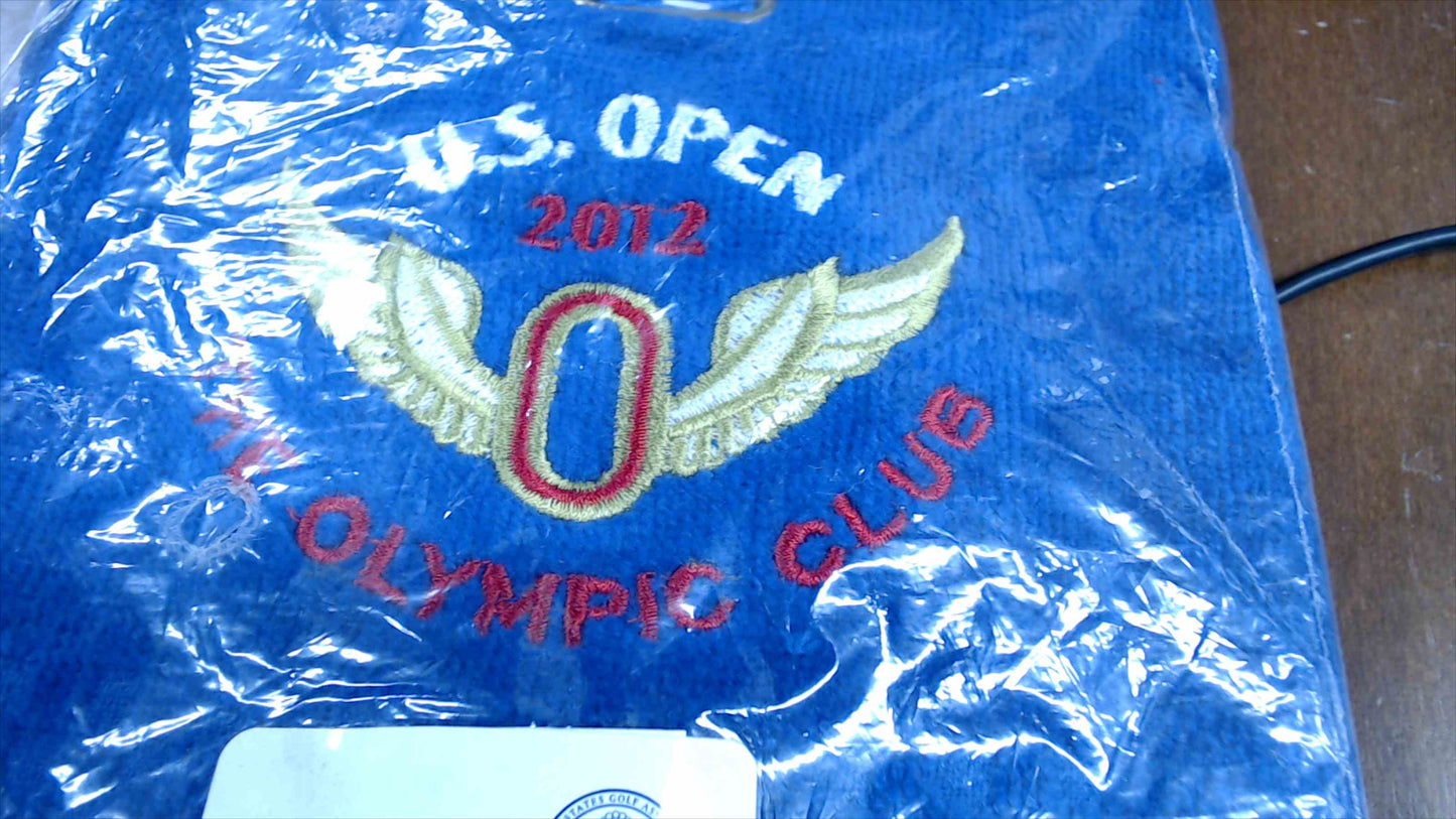 2012 U.S. Open Olympic Club Golf Towel – Blue Embroidered – New in Original Packaging
