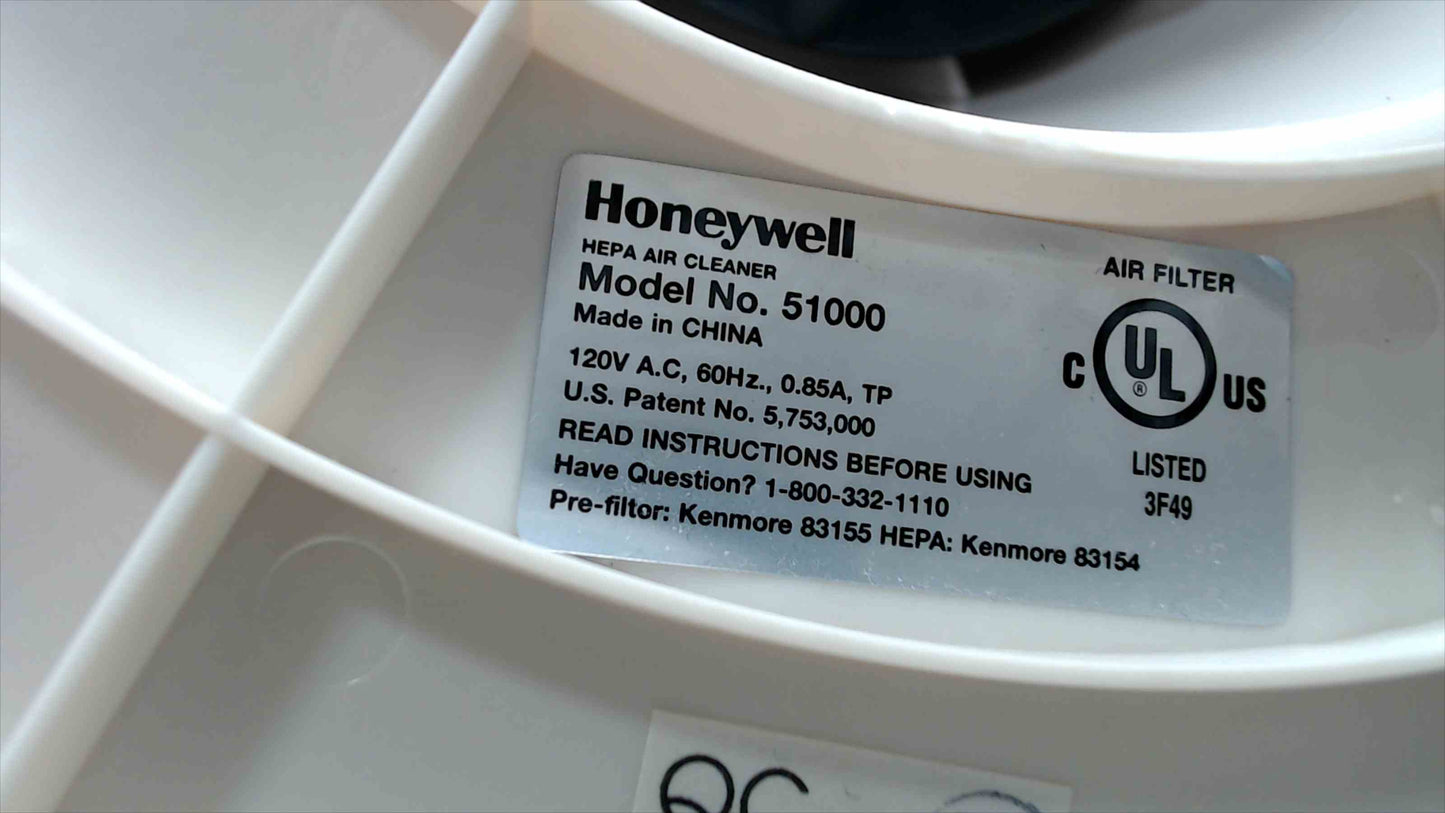 Honeywell HEPA Air Cleaner Model 51000 – Tested & Working