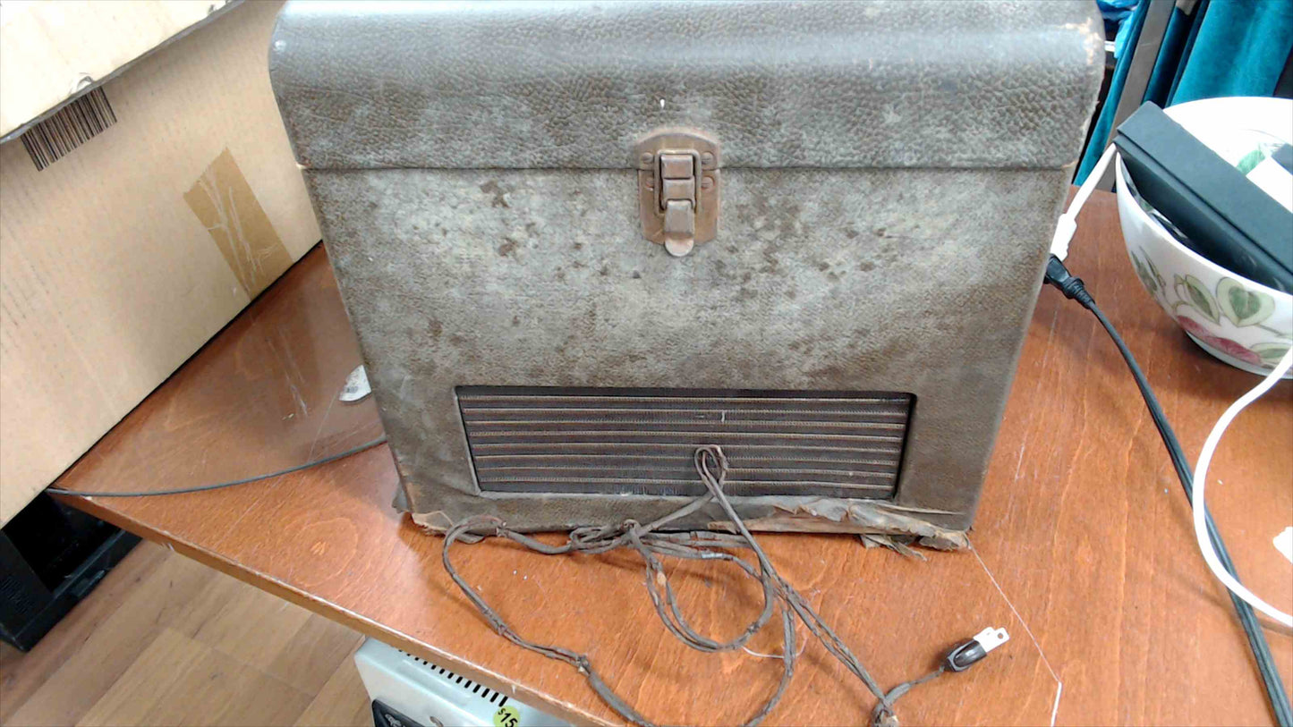 Vintage Police Band Radio / Monitoring Receiver – Tube Style Industrial Unit (Untested)