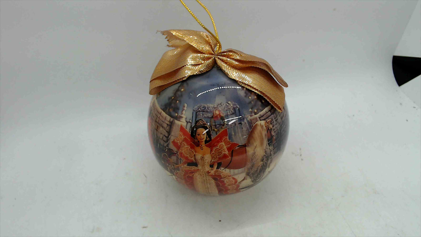 Vintage Barbie Holiday Christmas Ornament Ball – 1997 Matrix Mattel Princess Scene