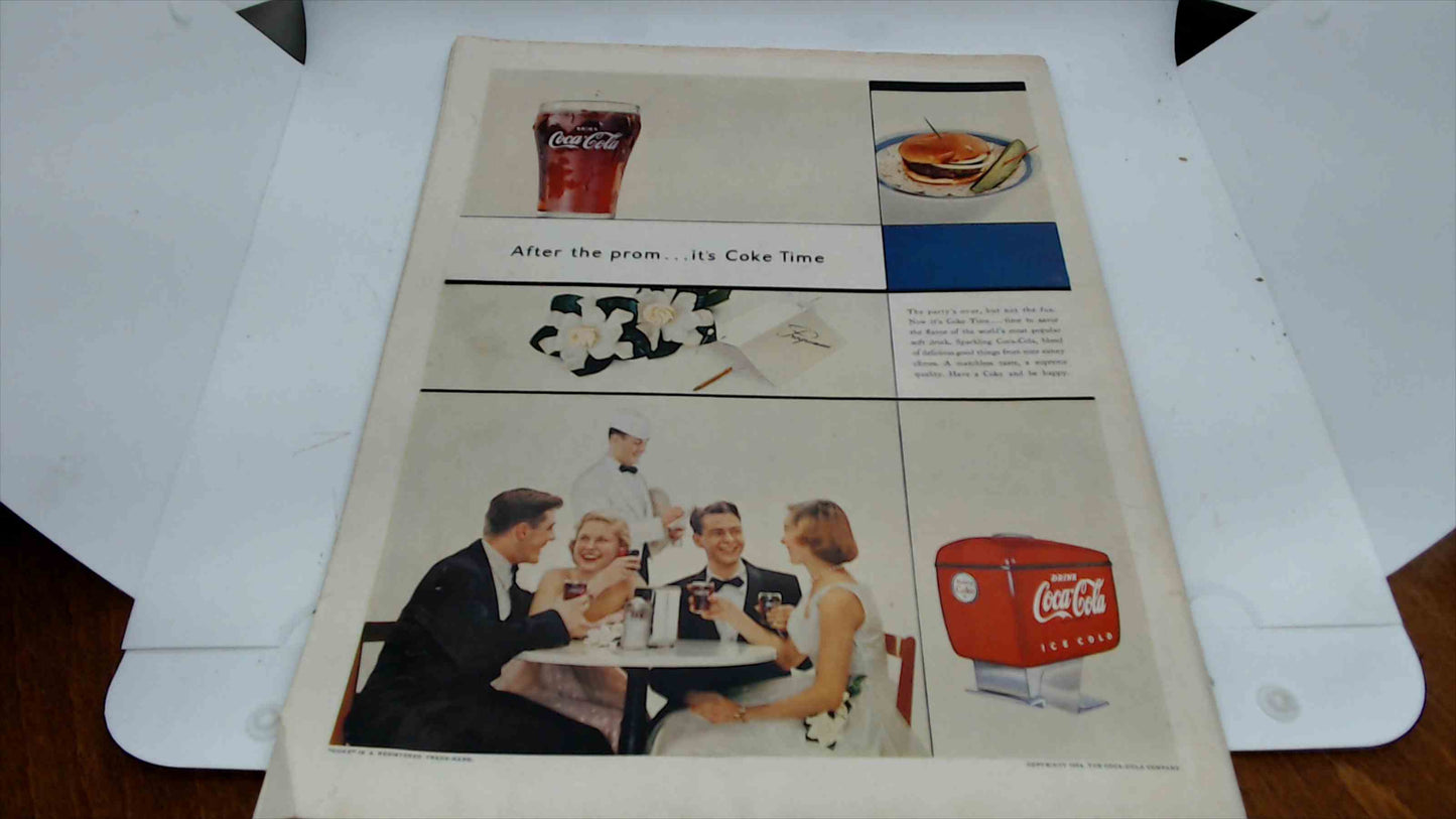 The Saturday Evening Post Magazine – February 20, 1954 – Amos Sewell “Bugle Wake-Up” Cover – Vintage Ads