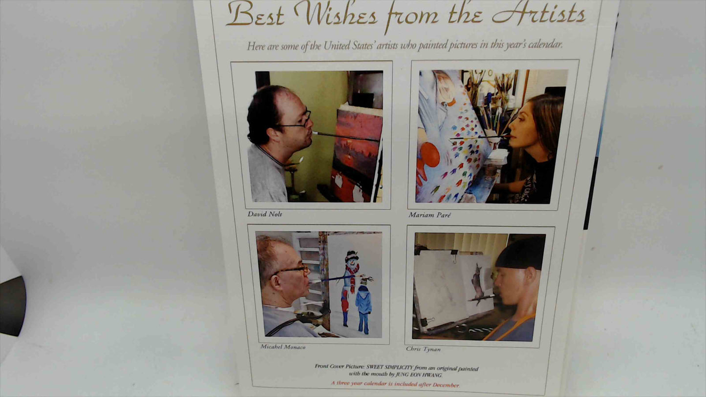 Art Calendar 2021 – Mouth & Foot Painting Artists (Still Life Cover)