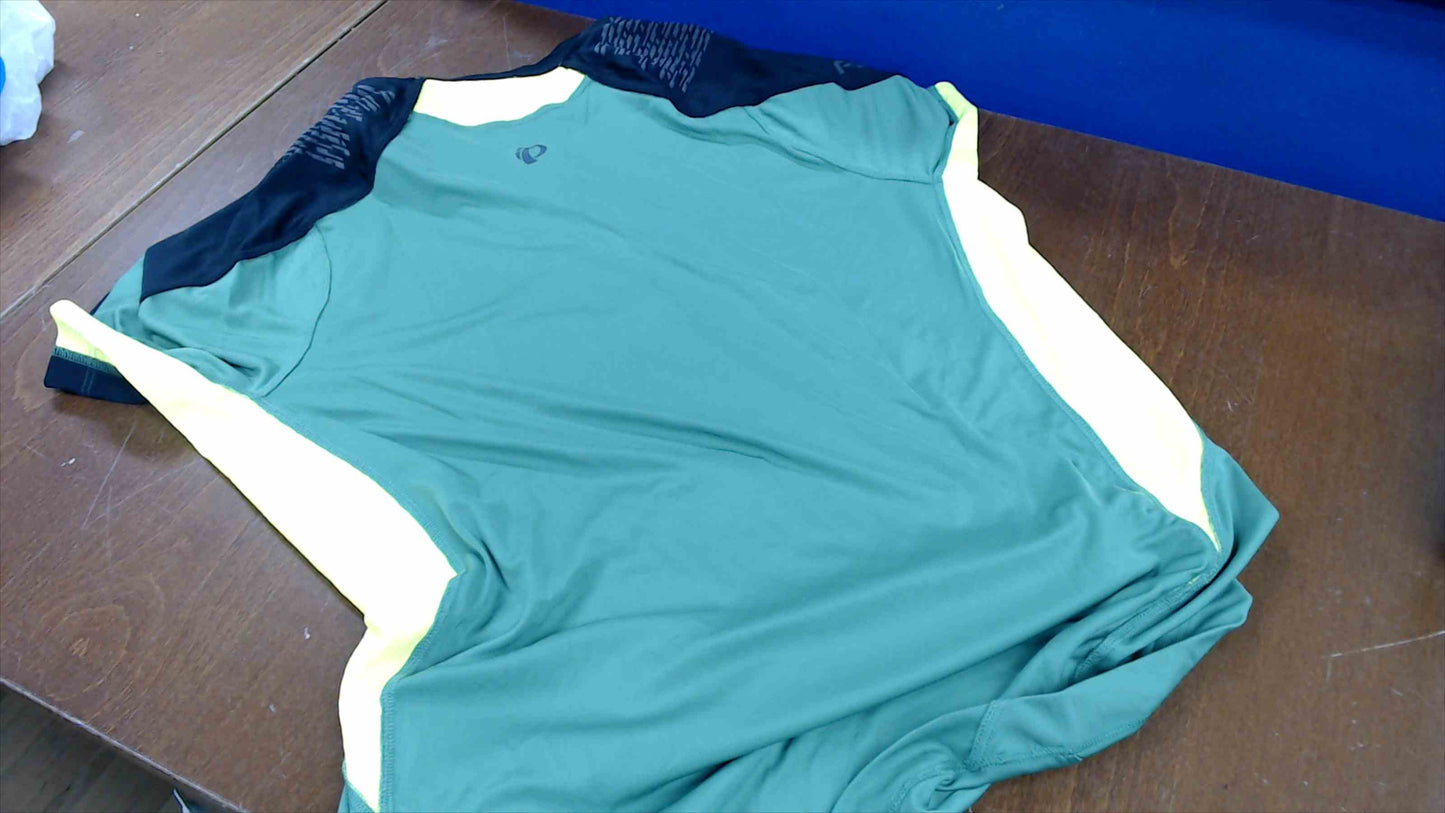 Pearl Izumi MTB Cycling Jersey Men’s Medium – Green/Yellow Half-Zip – New With Tags