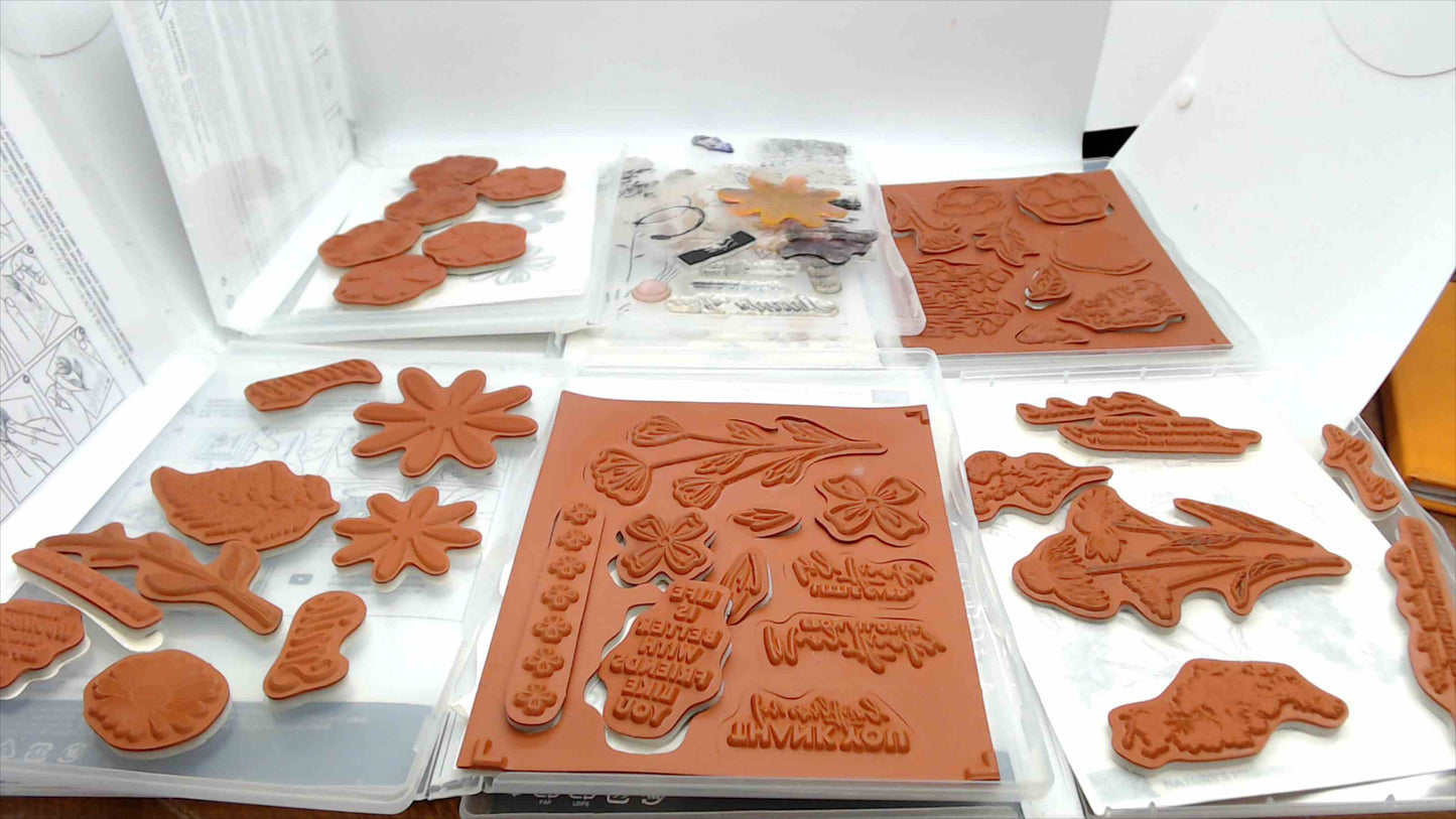 Stampin' Up! Floral Stamp Set Lot of 5 – Daisy Delight, Flower Shop, Daisy Lane, Nature's Harvest & Flowers of Friendship