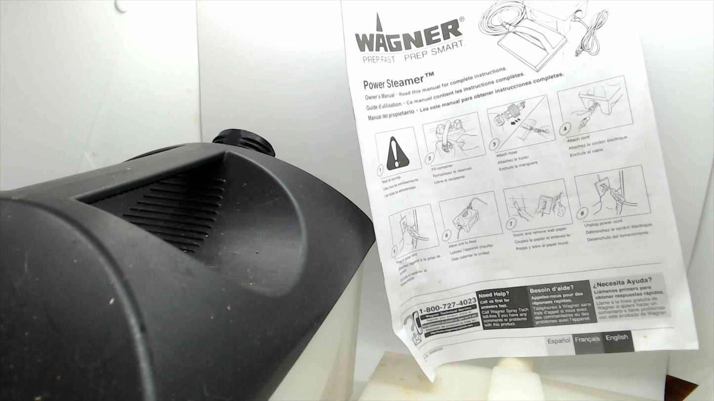 Wagner Power Steamer 705 – Wallpaper Remover, Used, Complete with Hose & Manual