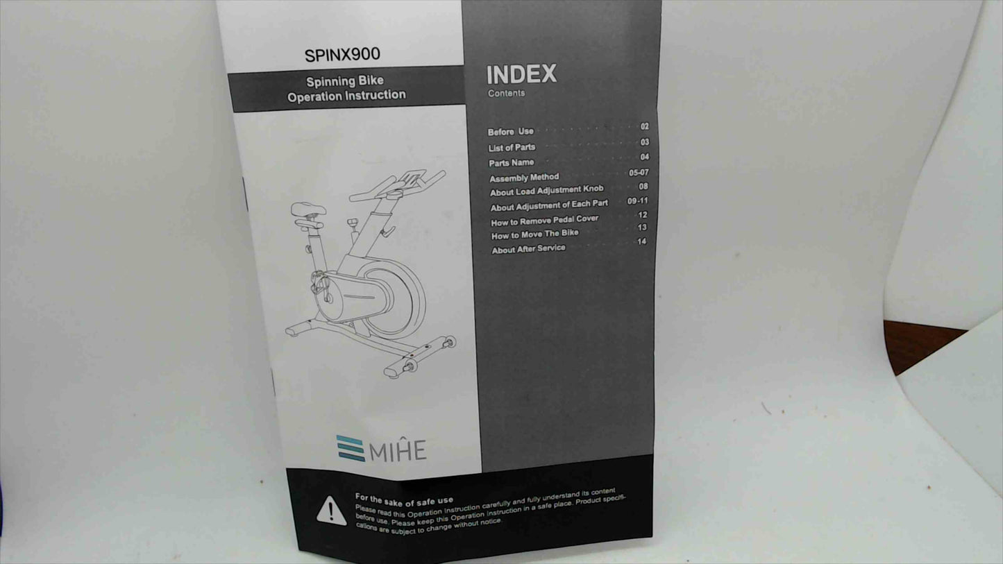 MIHE SPINX900 Indoor Spinning Bike — Stationary Exercise Bike with Adjustable Resistance