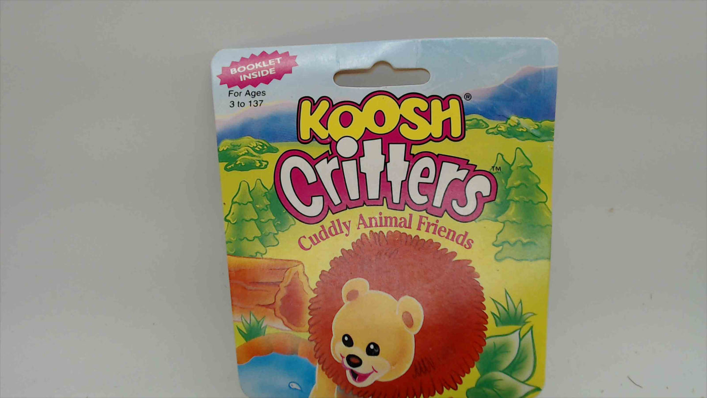 Vintage 1993 Koosh Critters Bear Cub – OddzOn – Original Card – 90s Toy Collectible