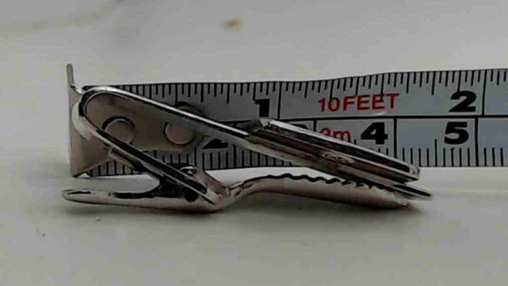 Vintage GE General Electric Tie Clip Pin THE BIG LOOK D-C Volts Amperes Panel Meter