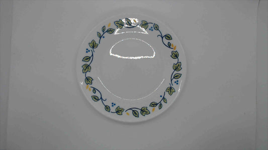 Floral Vine White Plate 8 – Leaf Pattern Dinnerware