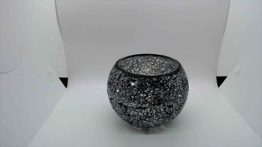 Silver Mosaic Glass Bowl