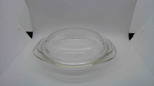 Clear Glass Pie Plate with Cover