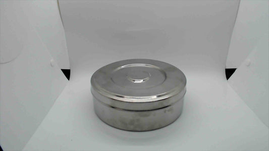 Vintage Stainless Steel Divided Serving Dish with Lid