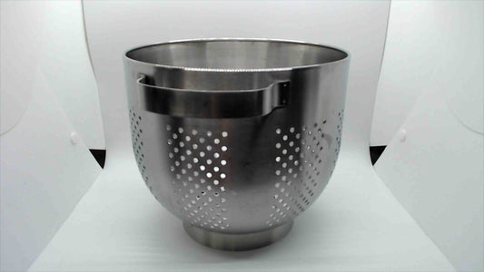 Modern Brushed Stainless Steel Colander with handles