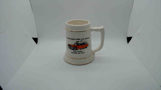 Vintage 1973 Highlands First Aid Squad Commemorative Mug