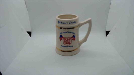 Vintage 1976 Baltimore County Firefighters Convention Mug