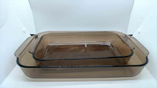 Pyrex Amber Glass Baking Dish Set - 2-Pack