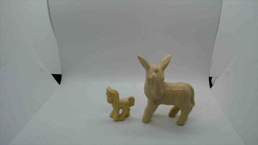 Charming Ceramic Donkey Figurines