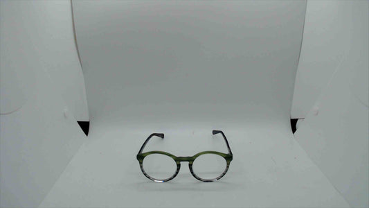 Unisex Round Green Acetate Eyeglass Frames
