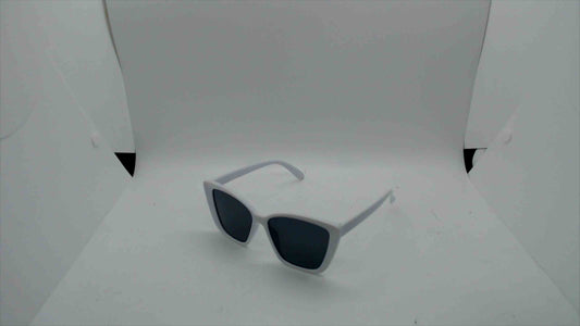 Womans White Cat-Eyed Sunglasses