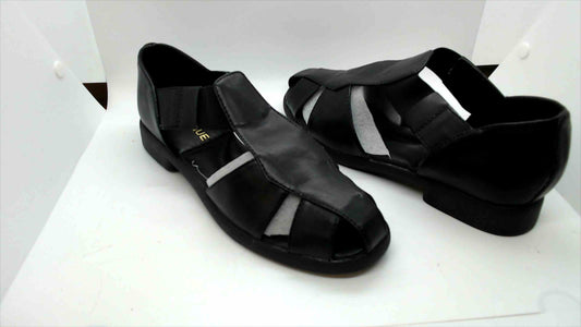 Classique Women's Black Cut-out Comfort Loafers - Women Size 8.5