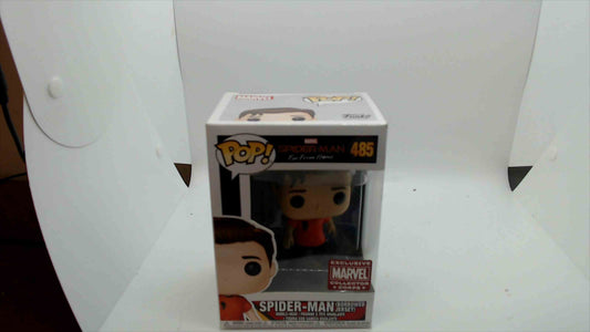 Funko Pop Marvel Spider-Man Far From Home 485 Spider-Man (Borrowed Jersey) Exclusive Collector Corps Bobble-Head