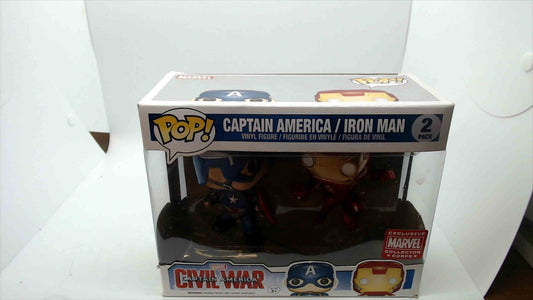 Funko Pop! Captain America & Iron Man 2-Pack – Marvel Collector Corps Exclusive (Civil War)