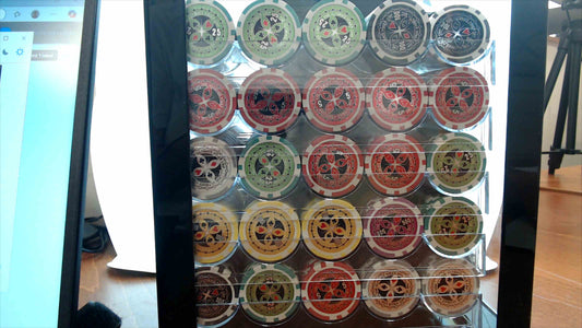 Ultimate Poker 500-Count Clay Composite Poker Chip Set with Acrylic Case & Denominations