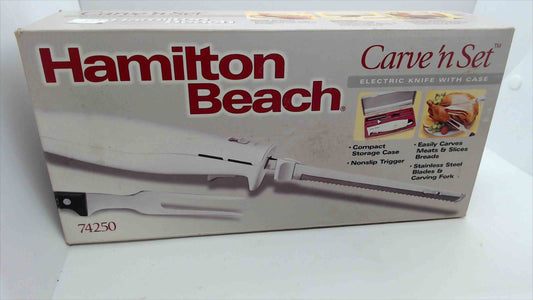 Hamilton Beach Carve ‘n Set Electric Knife with Case – Model 74250 (New)